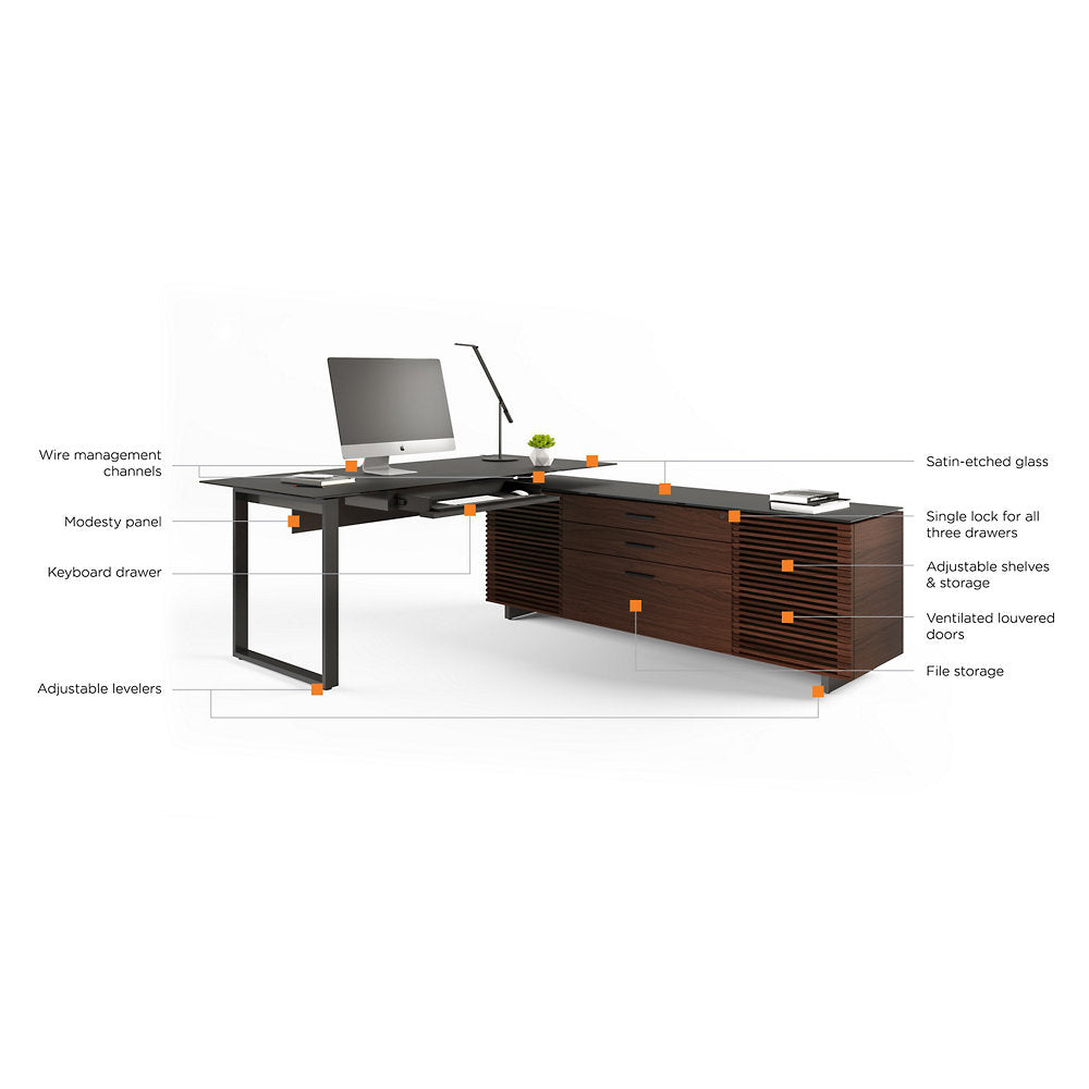 Corridor Office L-Shaped Desk