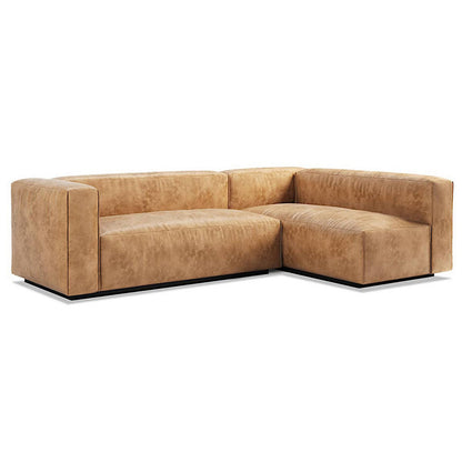 Cleon Small Leather Sectional Sofa