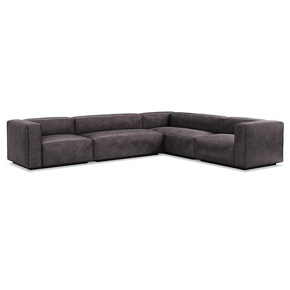 Cleon Large Leather Sectional Sofa