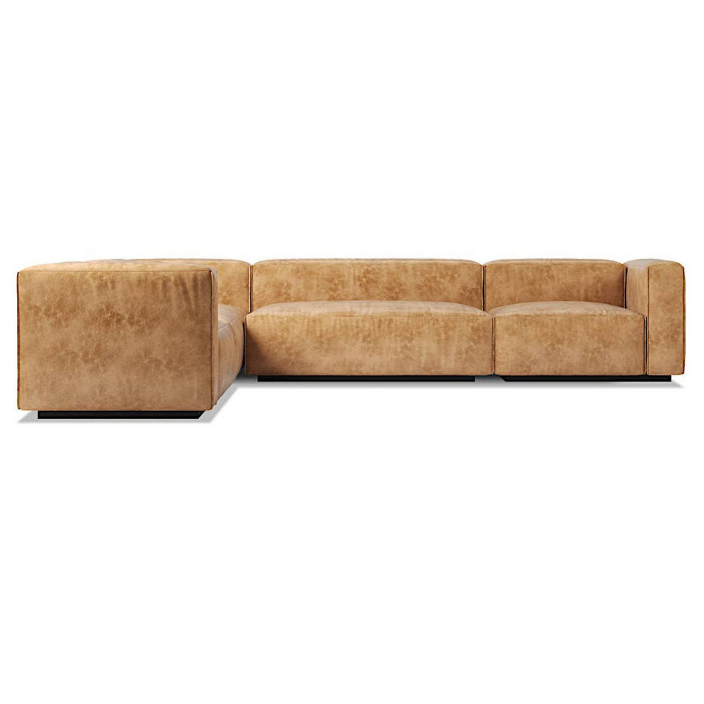 Cleon Large Leather Sectional Sofa