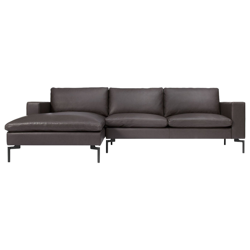 New Standard Leather Sofa with Chaise