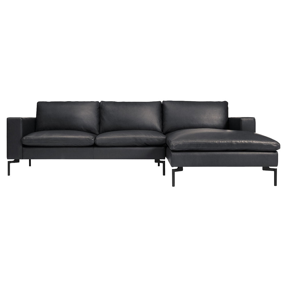 New Standard Leather Sofa with Chaise
