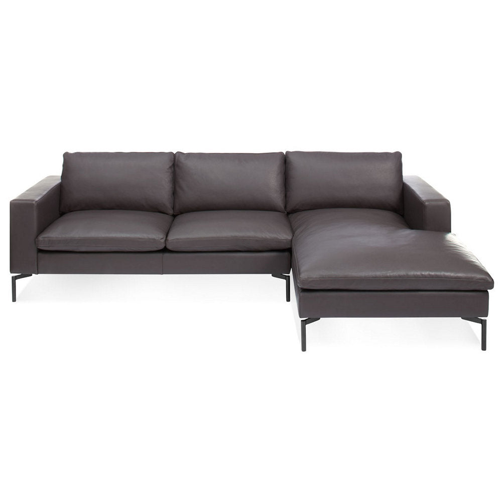 New Standard Leather Sofa with Chaise