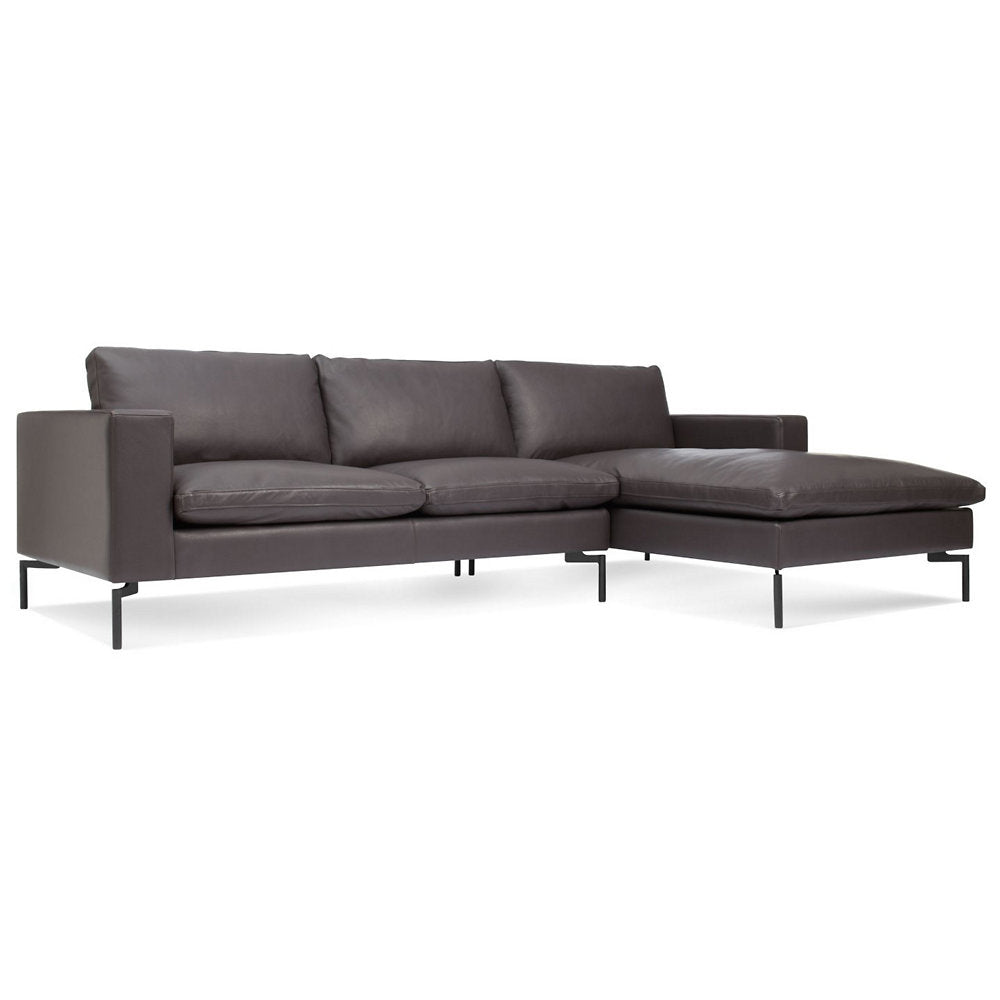 New Standard Leather Sofa with Chaise