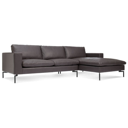 New Standard Leather Sofa with Chaise