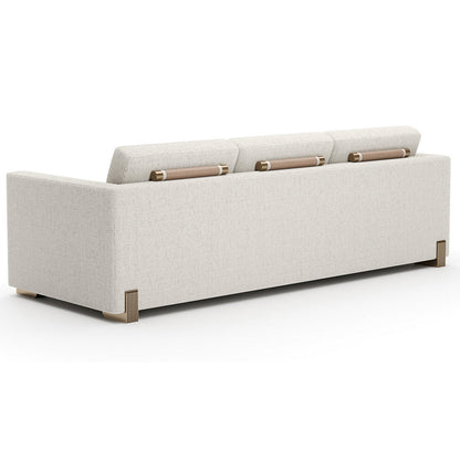 Counter Balance Chaise Sectional Sofa with Ottoman