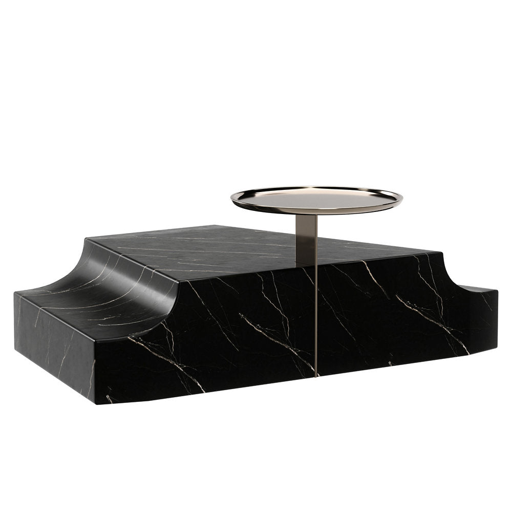 Overlap Triangular Wedge Side Table