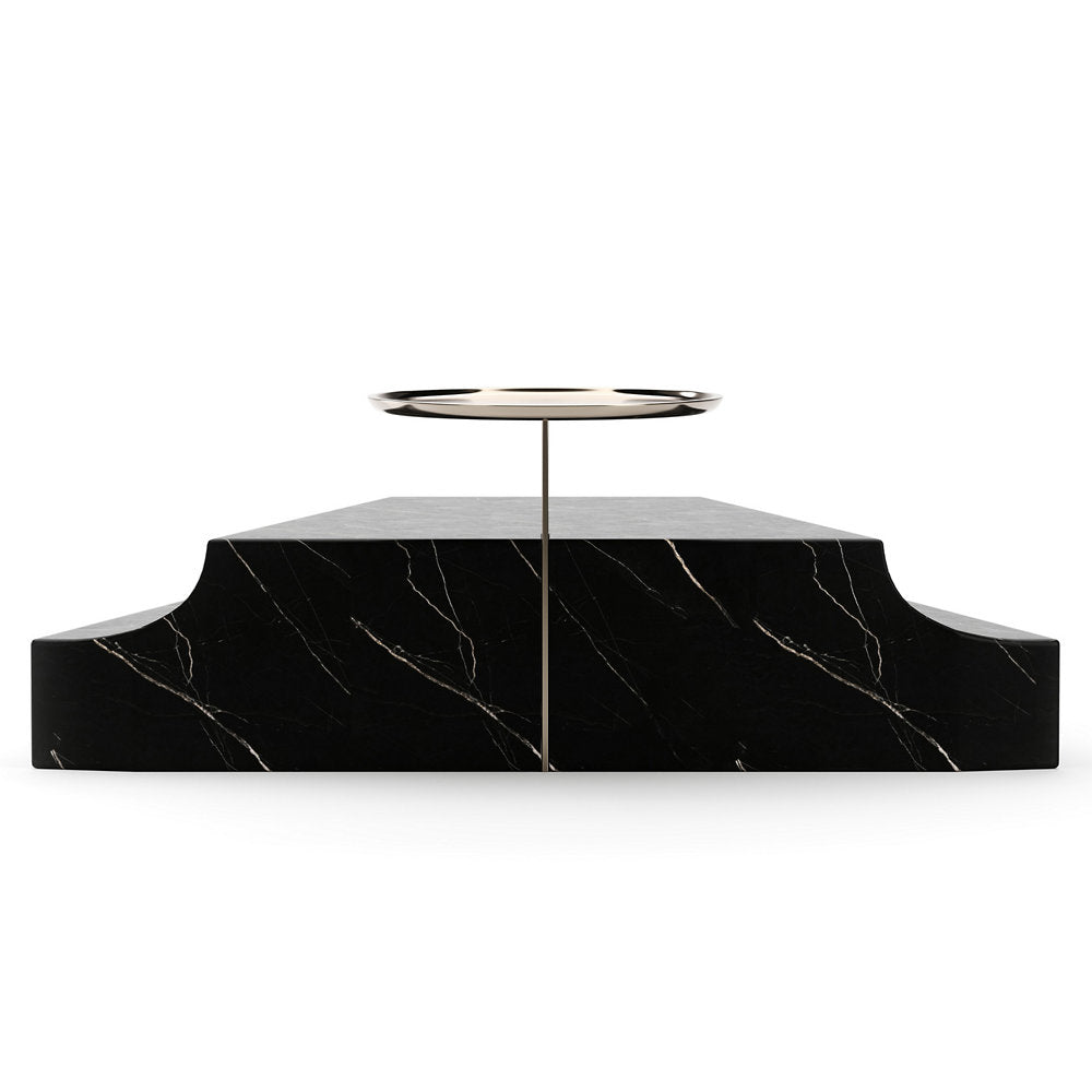 Overlap Triangular Wedge Side Table