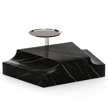 Overlap Triangular Wedge Side Table