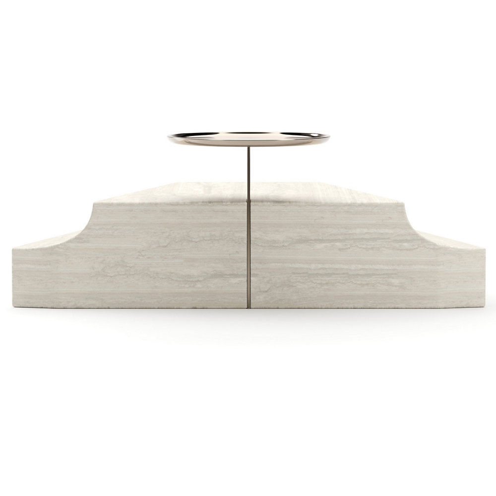 Overlap Triangular Wedge Side Table