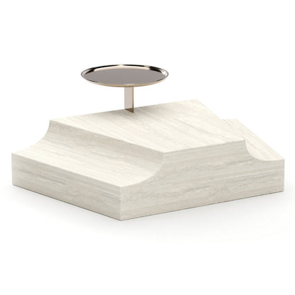 Overlap Triangular Wedge Side Table