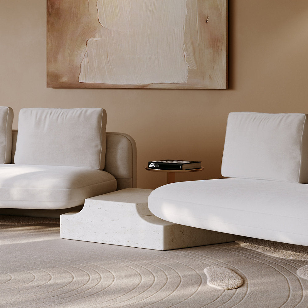 Overlap Triangular Wedge Side Table