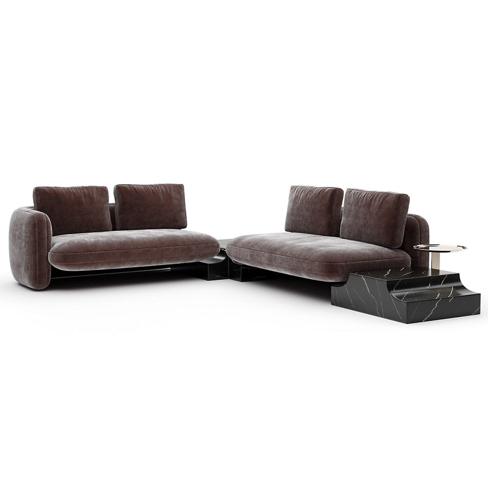 Overlap Wedge Sectional Sofa