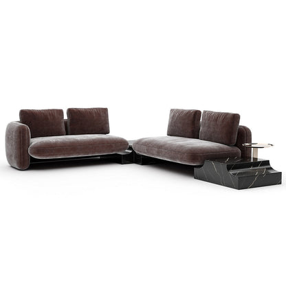 Overlap Wedge Sectional Sofa