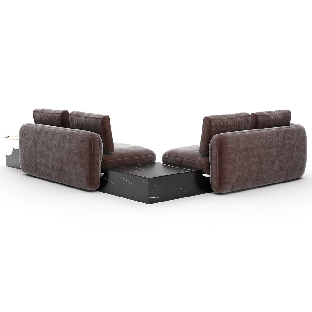 Overlap Wedge Sectional Sofa