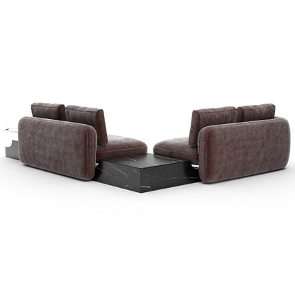 Overlap Wedge Sectional Sofa