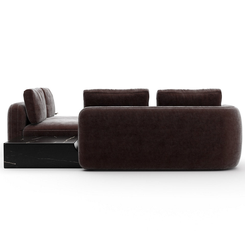 Overlap Wedge Sectional Sofa