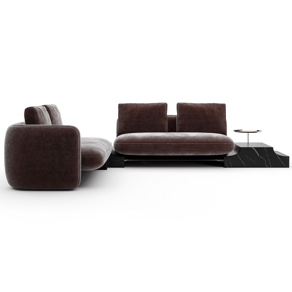 Overlap Wedge Sectional Sofa