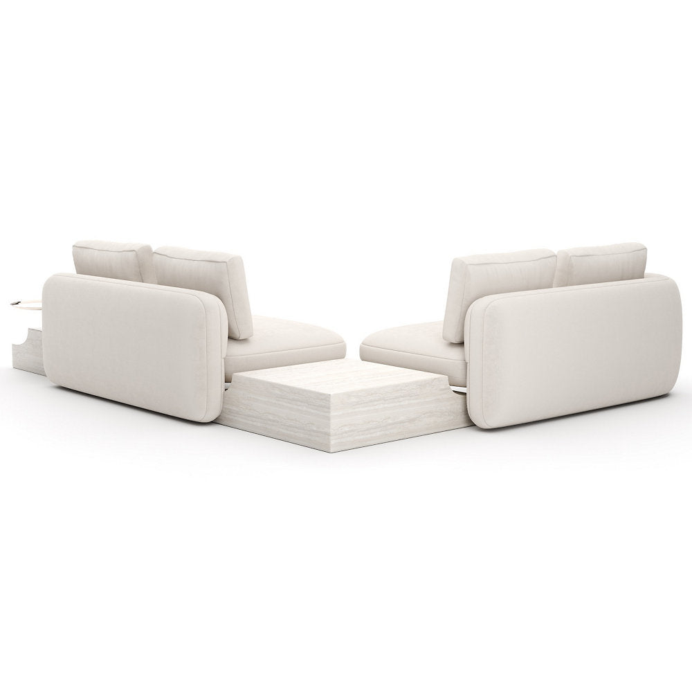 Overlap Wedge Sectional Sofa