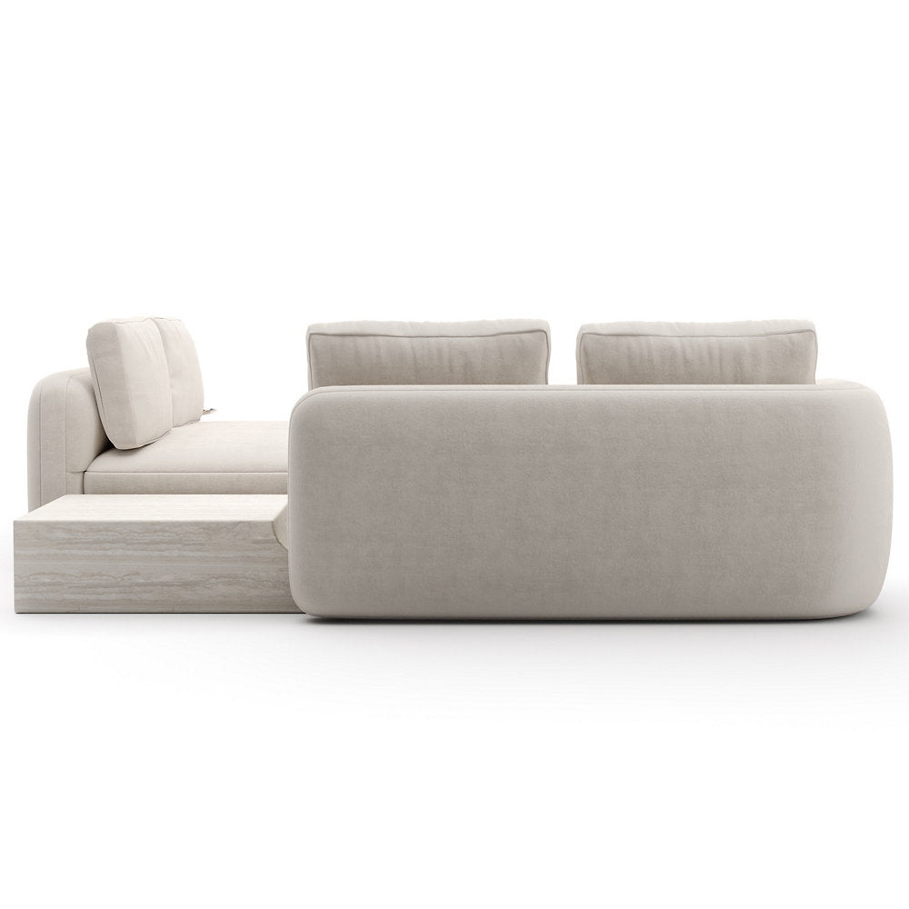 Overlap Wedge Sectional Sofa