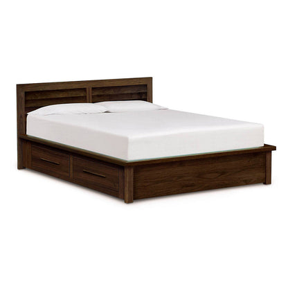 Moduluxe 35-Inch Storage Bed with Clapboard Headboard