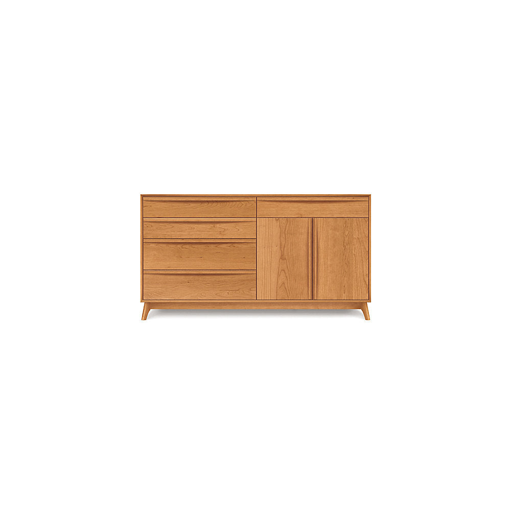Catalina Cherry Five-Drawer/Two-Door Buffet