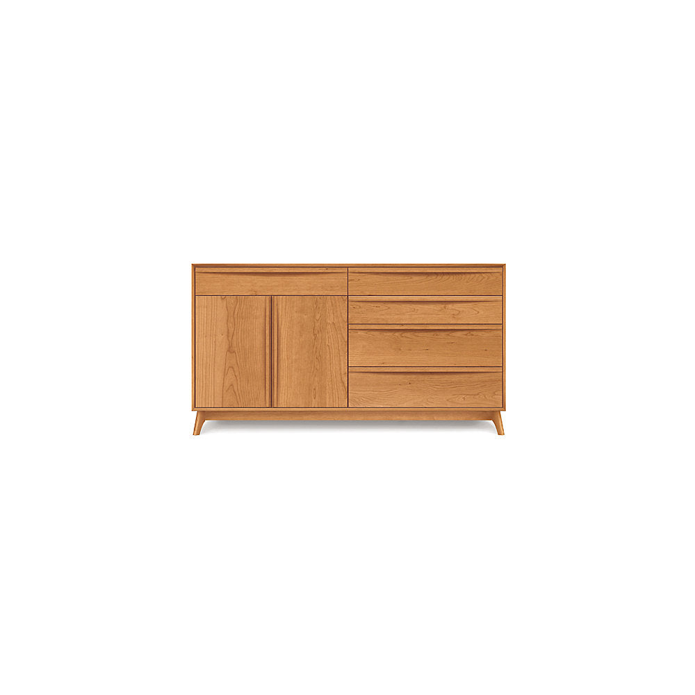 Catalina Cherry Five-Drawer/Two-Door Buffet