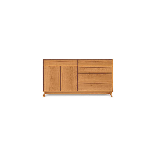Catalina Cherry Five-Drawer/Two-Door Buffet