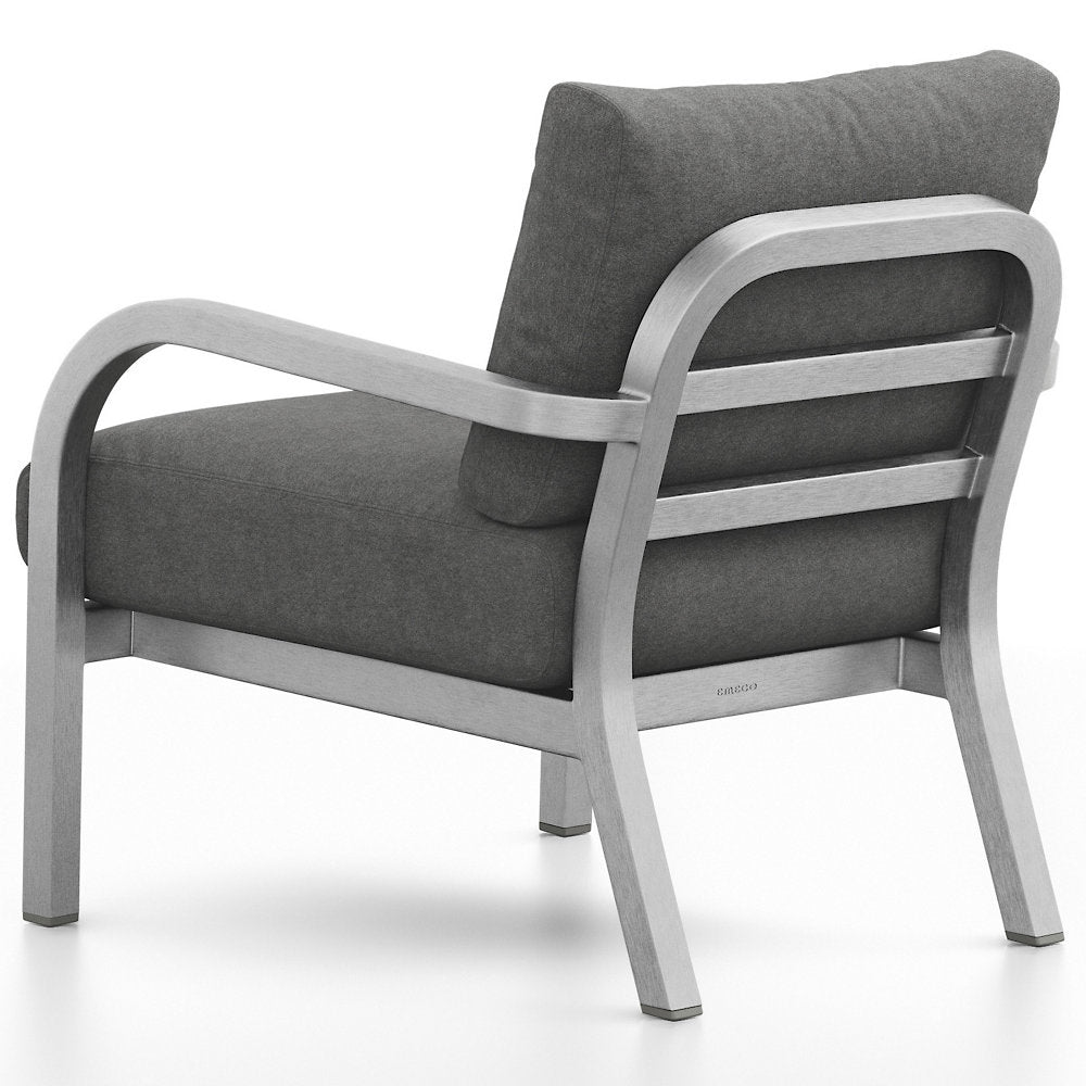 Navy Outdoor Lounge Armchair