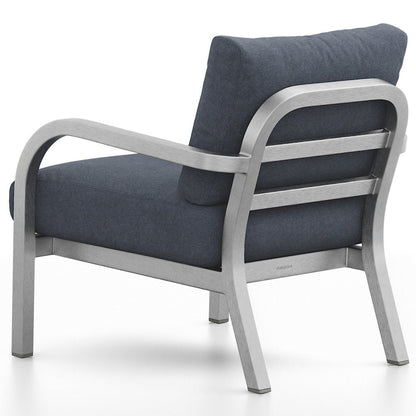 Navy Outdoor Lounge Armchair