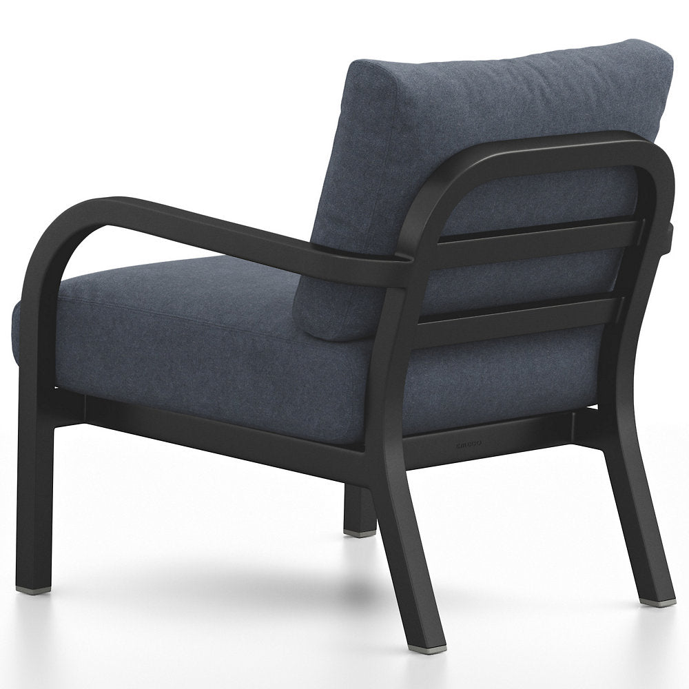Navy Outdoor Lounge Armchair