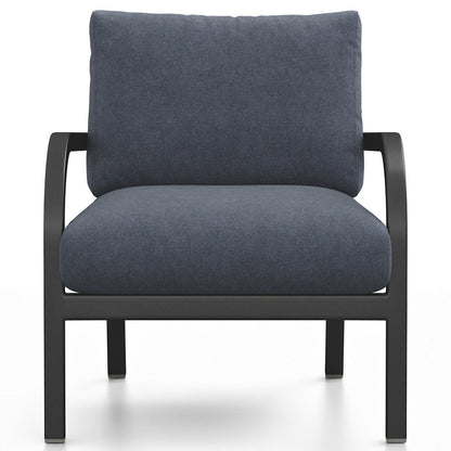Navy Outdoor Lounge Armchair