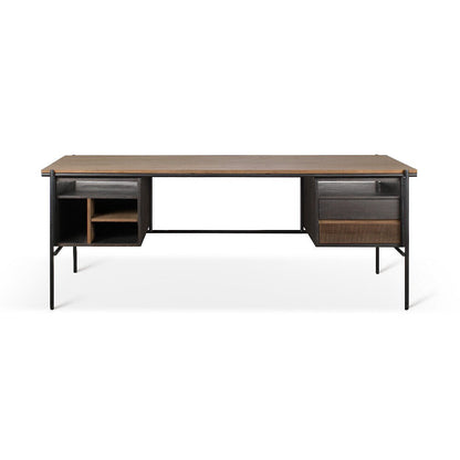 Teak Oscar Desk - 2 Drawers