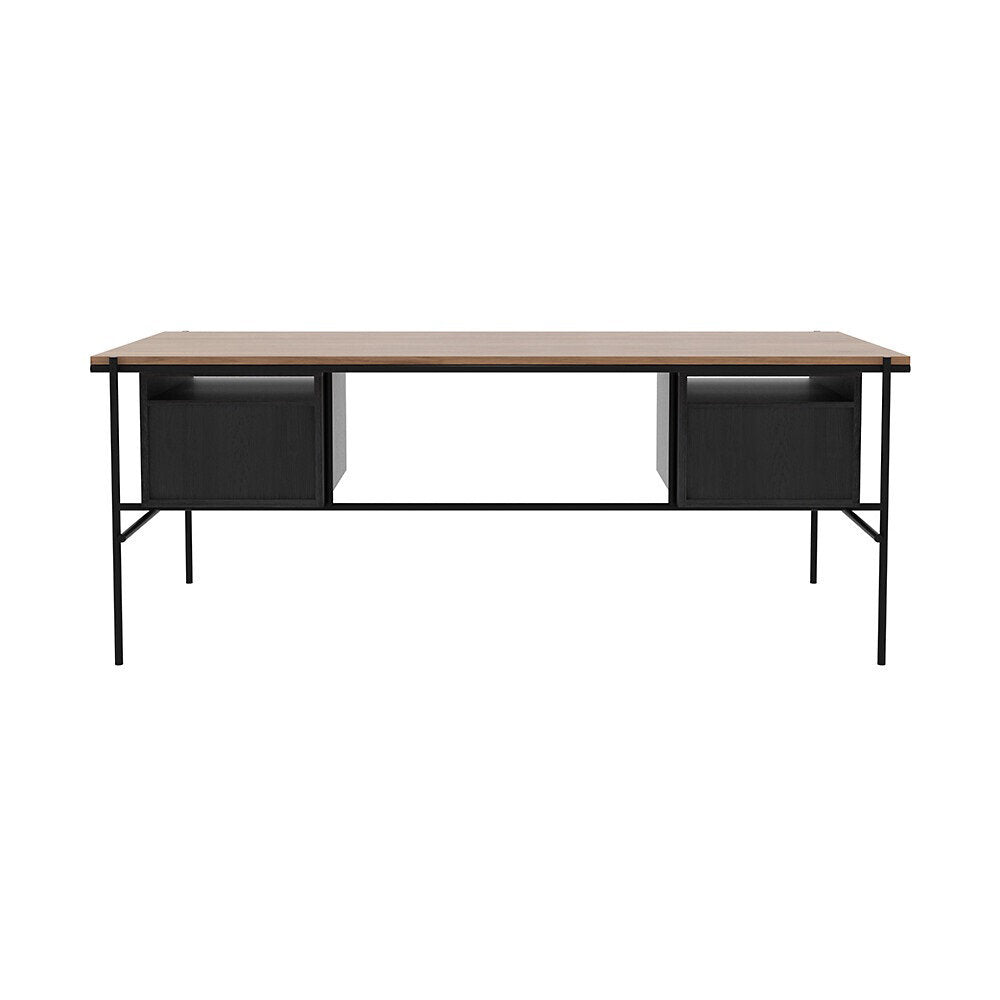 Teak Oscar Desk - 2 Drawers