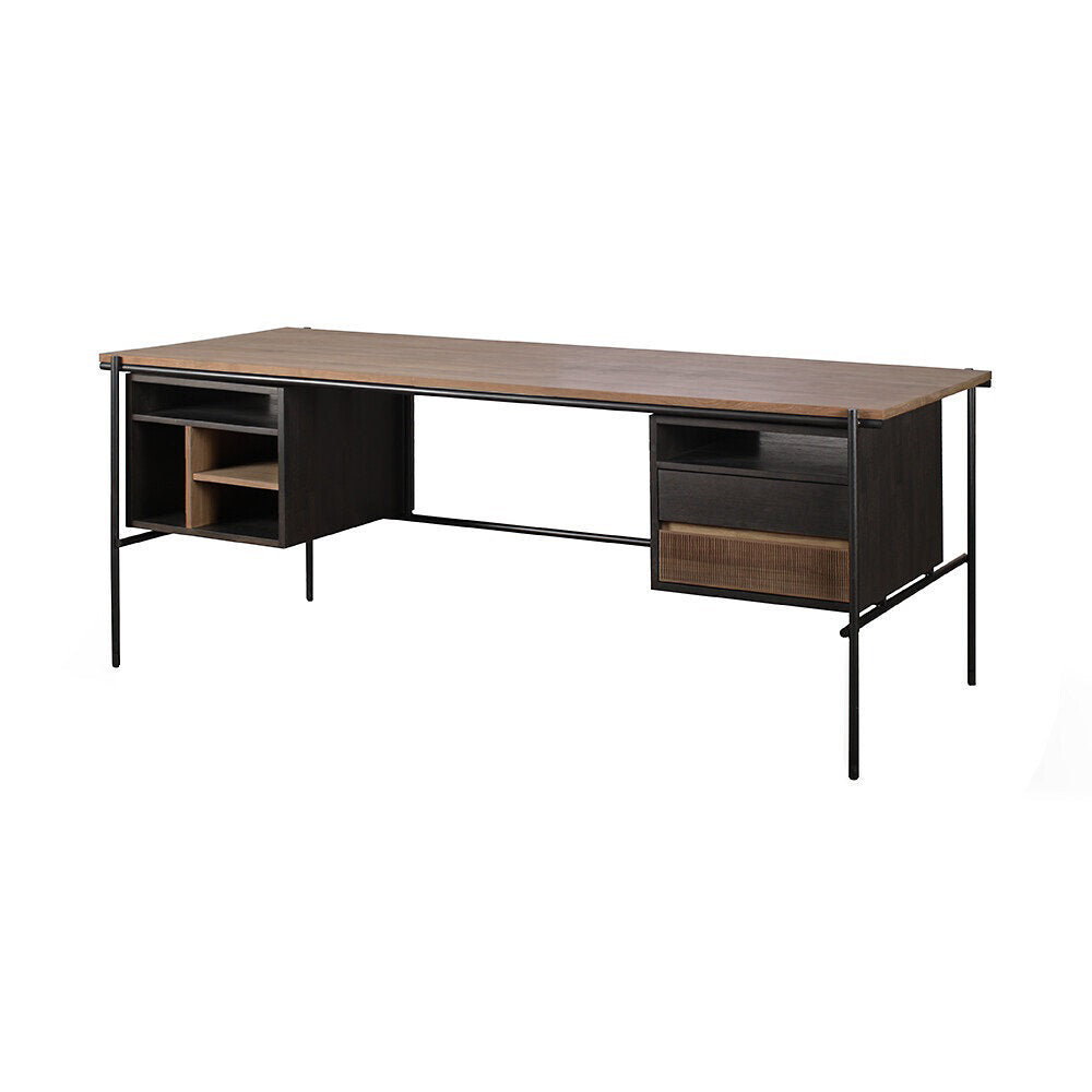 Teak Oscar Desk - 2 Drawers