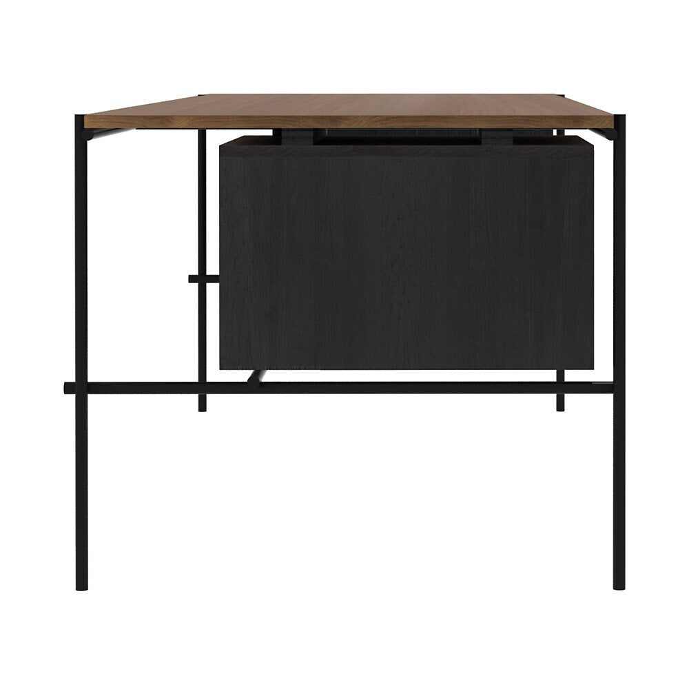 Teak Oscar Desk - 2 Drawers