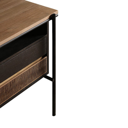 Teak Oscar Desk - 2 Drawers