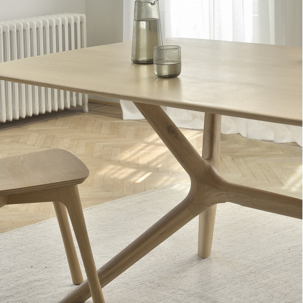 Oak X Dining Table