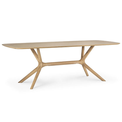 Oak X Dining Table