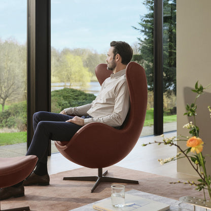 Egg Leather Ottoman