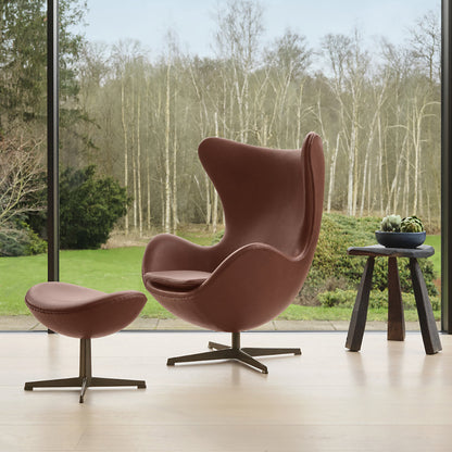 Egg Leather Ottoman