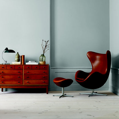 Egg Leather Ottoman