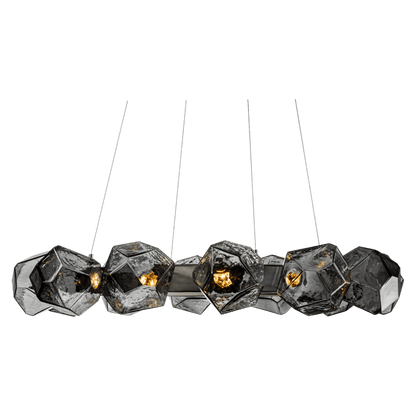 Hammerton Studio Gem 36" Wide 16 Light Hand Blown Glass LED Radial Ring Chandelier