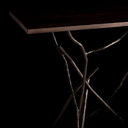 Brindille Wood Top Rectangular Console Table