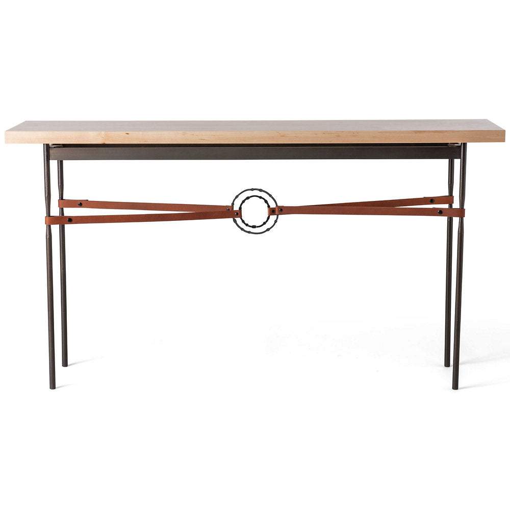 Equus Wood Top Rectangular Console Table
