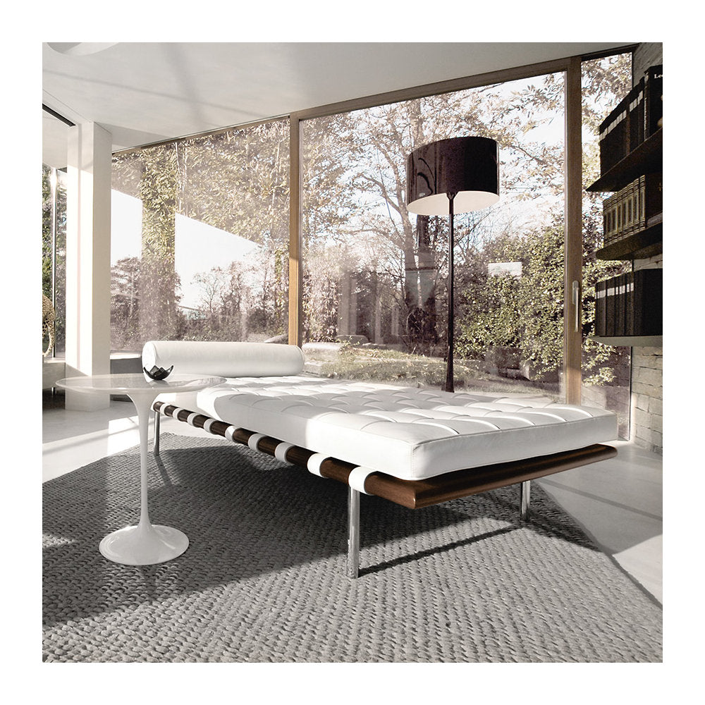 Barcelona Couch with Straps in Matching Leather
