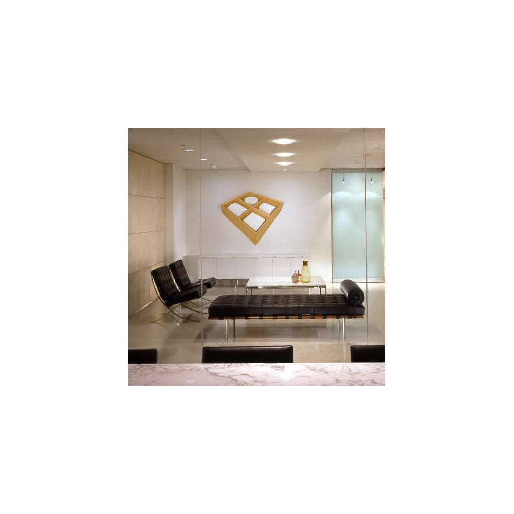 Barcelona Couch with Straps in Matching Leather