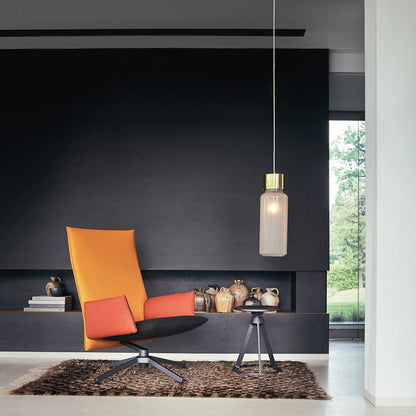 Pilot Swivel High Back Lounge, Upholstered Arms