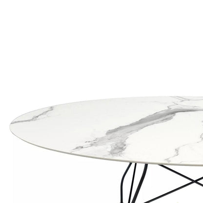 Glossy Oval Dining Table