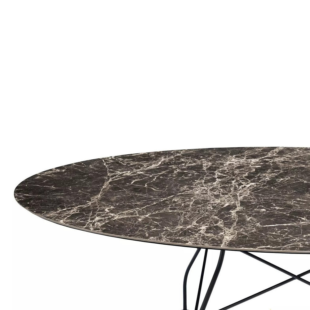 Glossy Oval Dining Table